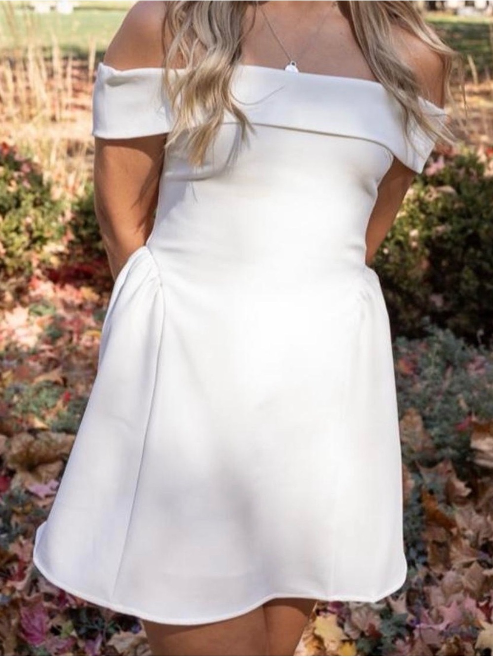 Princess Polly White Strapless Off-Shoulder Mini Dress - Picture 2 of 3